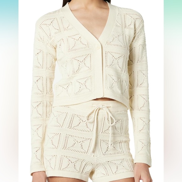 the drop Sweaters - The Drop crochet cardigan size small